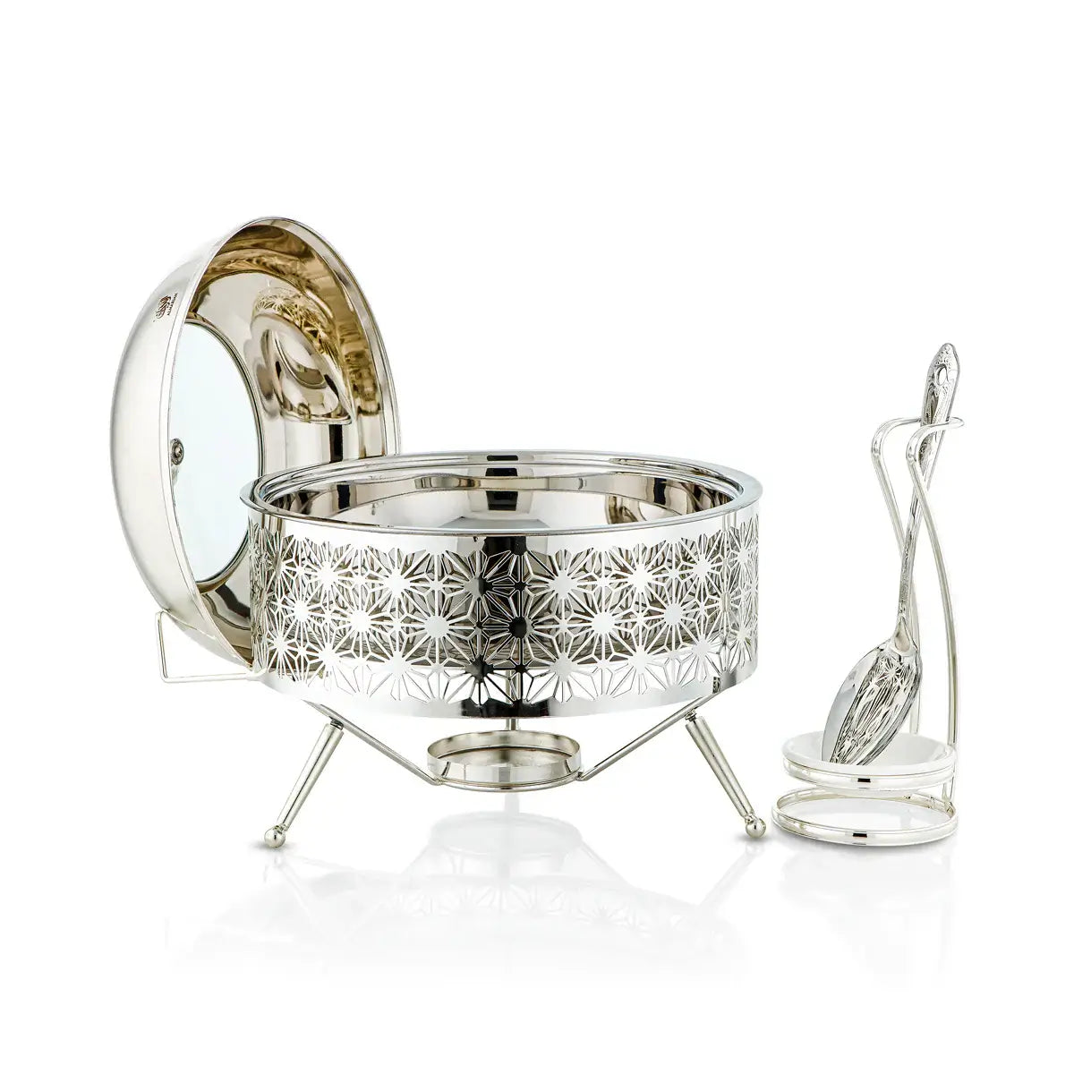 Chafing dish, silver. - Mawaeen