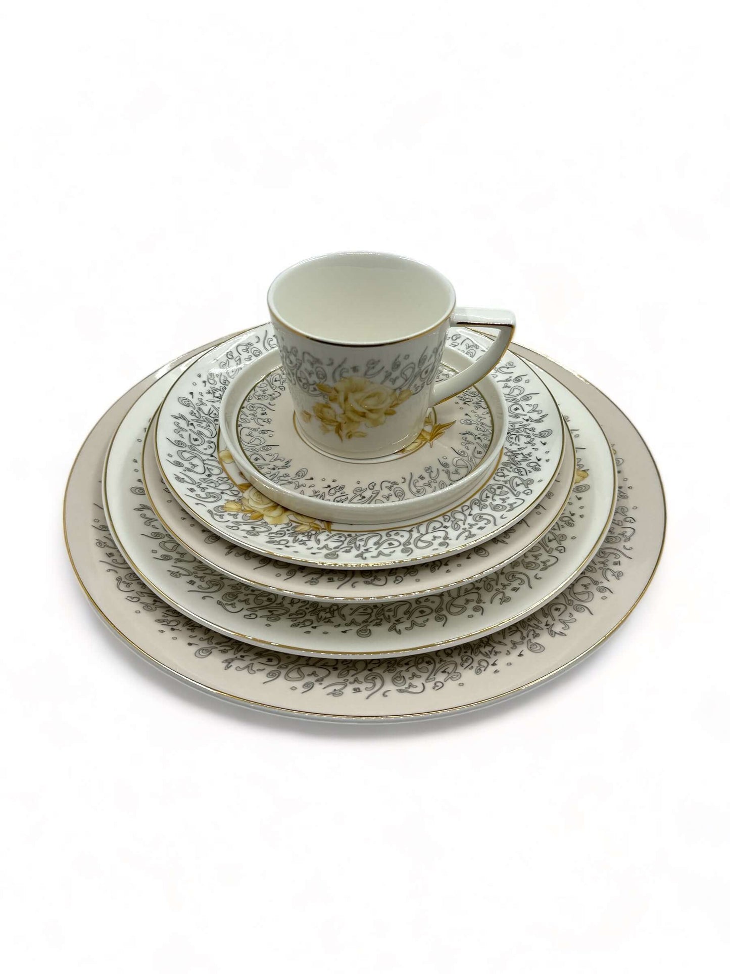 Decorative dinnerware set 47 PC - Mawaeen