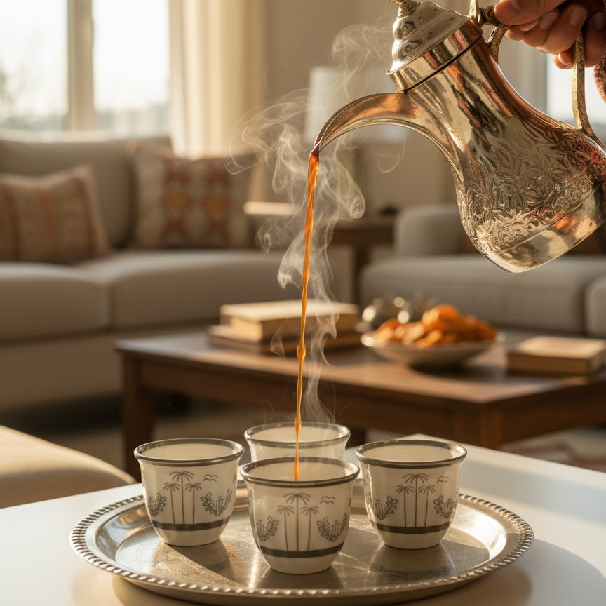 Cawa Arabic Coffee Cups Set S/Line – 12 Pieces (120cc)