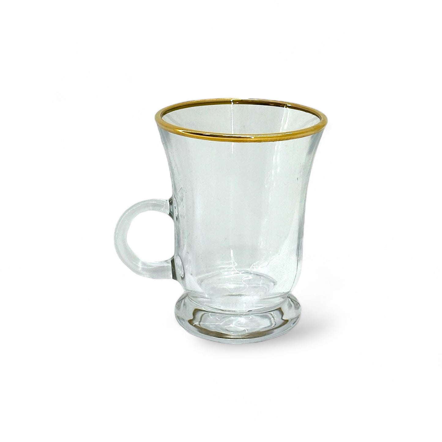 Minimalist Gold&silver-Rimmed Tea Set