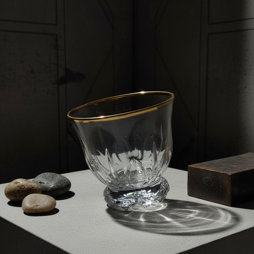 Cawa Arabic Coffee Cups Set Gold – 6 Pieces (80cc, Turkish Made)