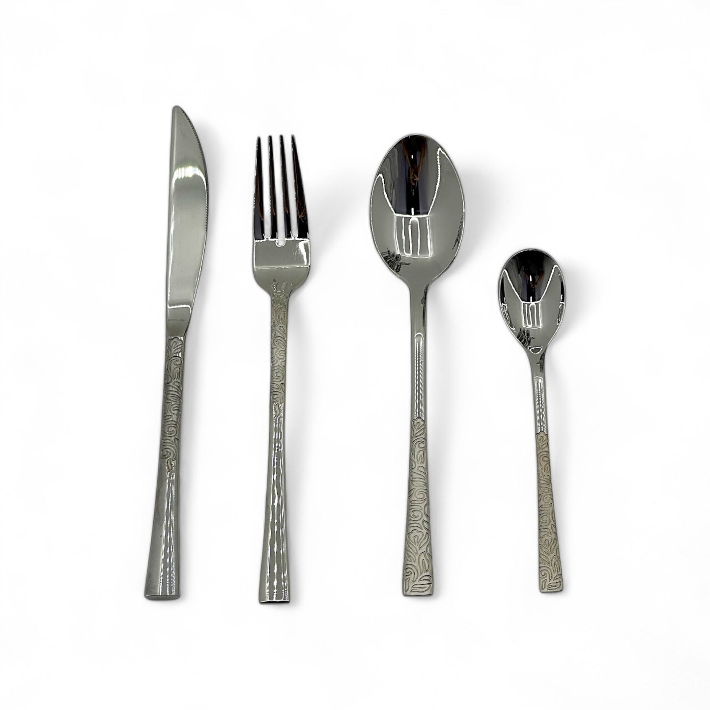Elegant Cutlery Set with Stand
