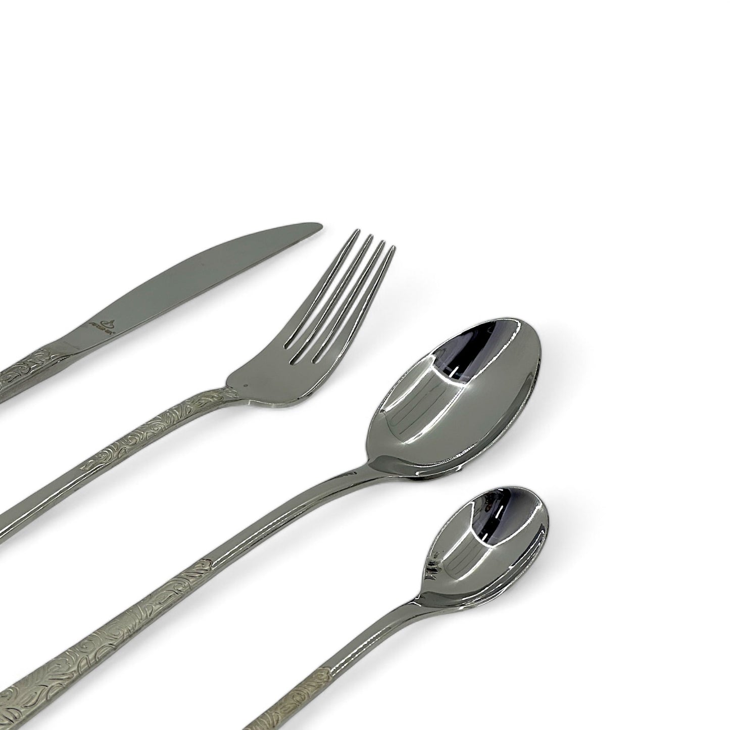 Elegant Cutlery Set with Stand