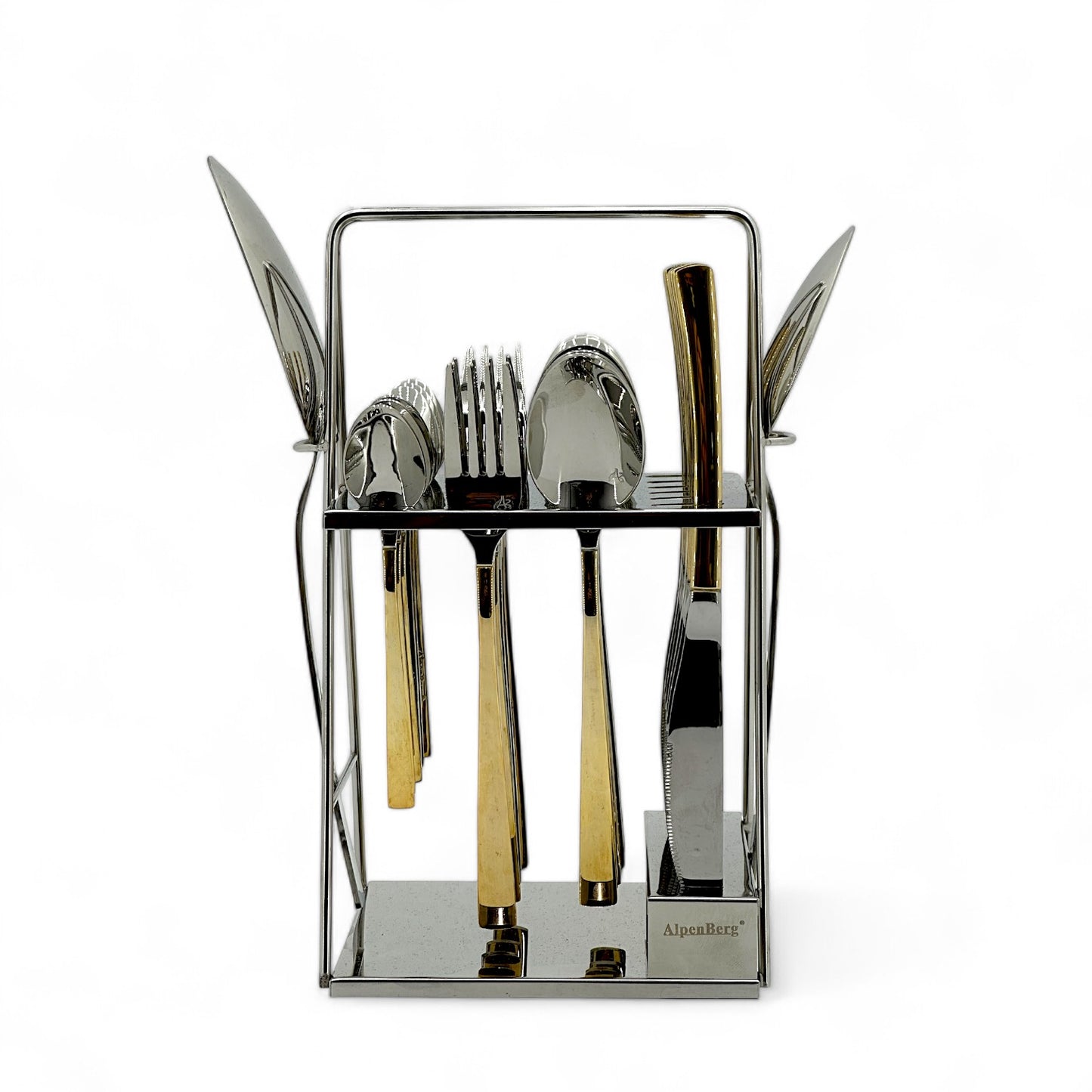 Elegant Gold-Accented Cutlery Set