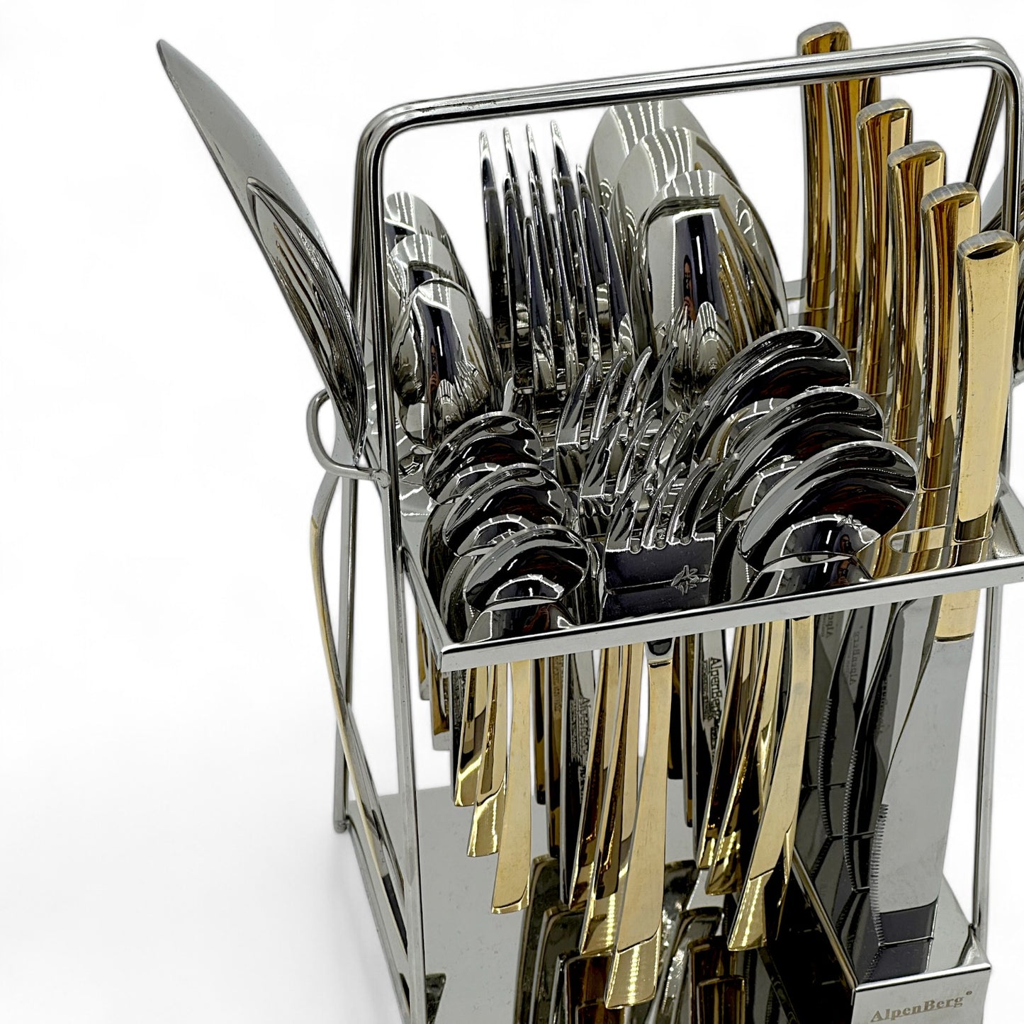 Elegant Gold-Accented Cutlery Set