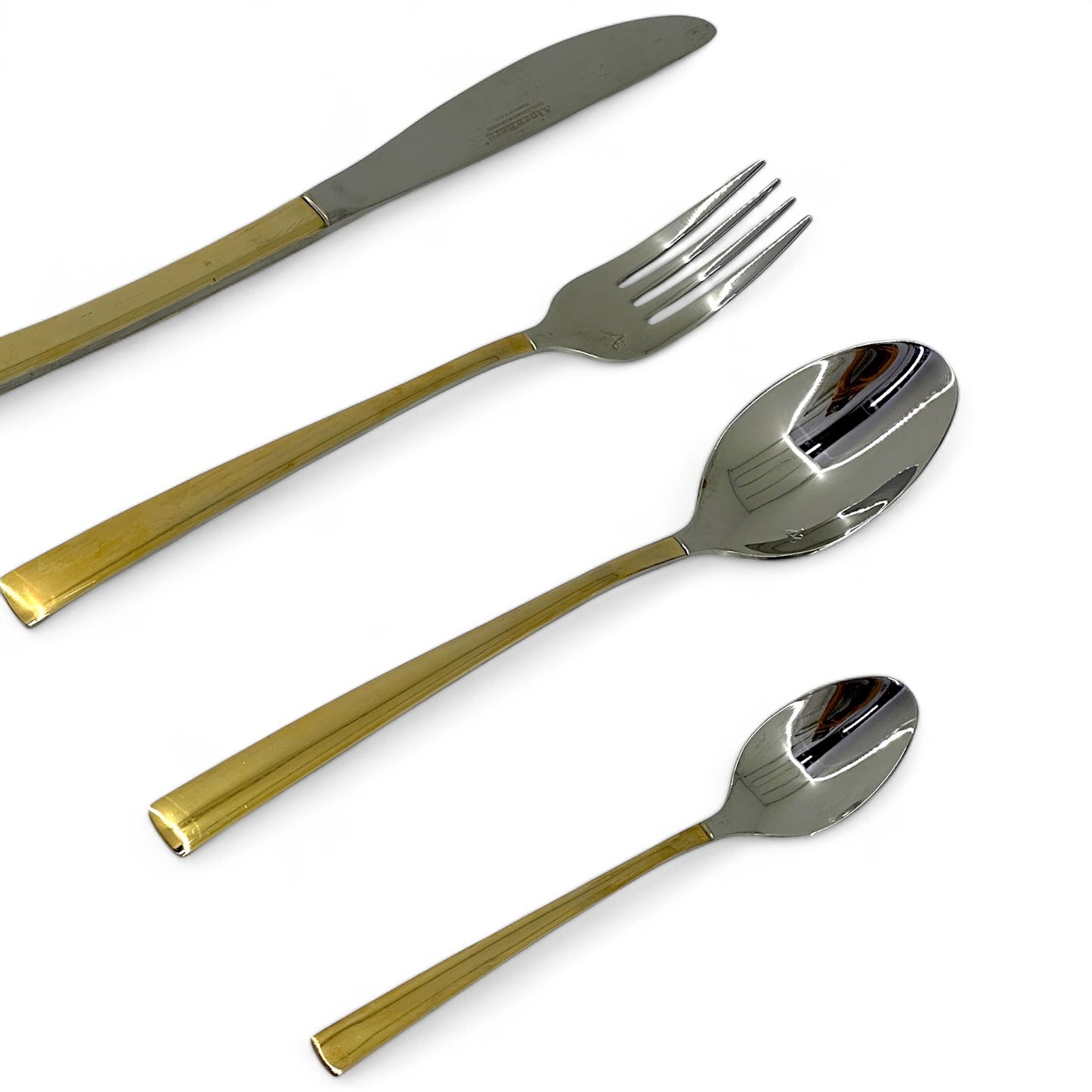 Elegant Gold-Accented Cutlery Set