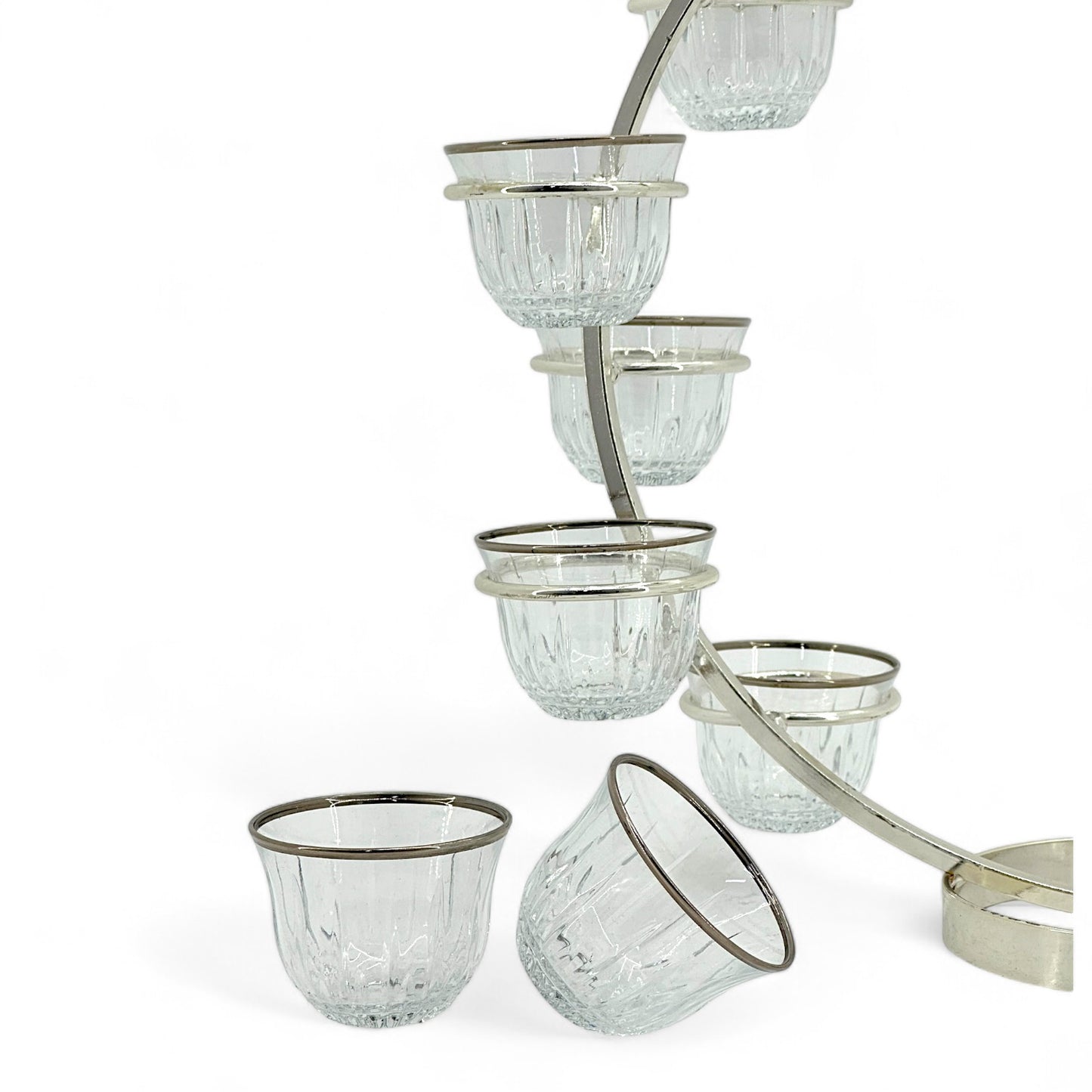 Silver-Plated Pomegranate Coffee Cup Carousel
