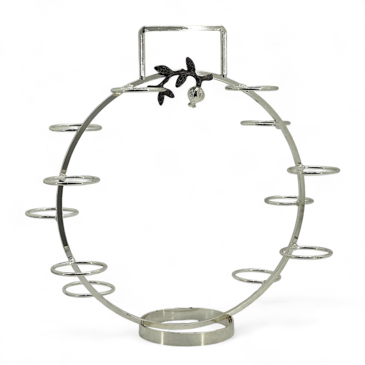 Silver-Plated Pomegranate Coffee Cup Carousel