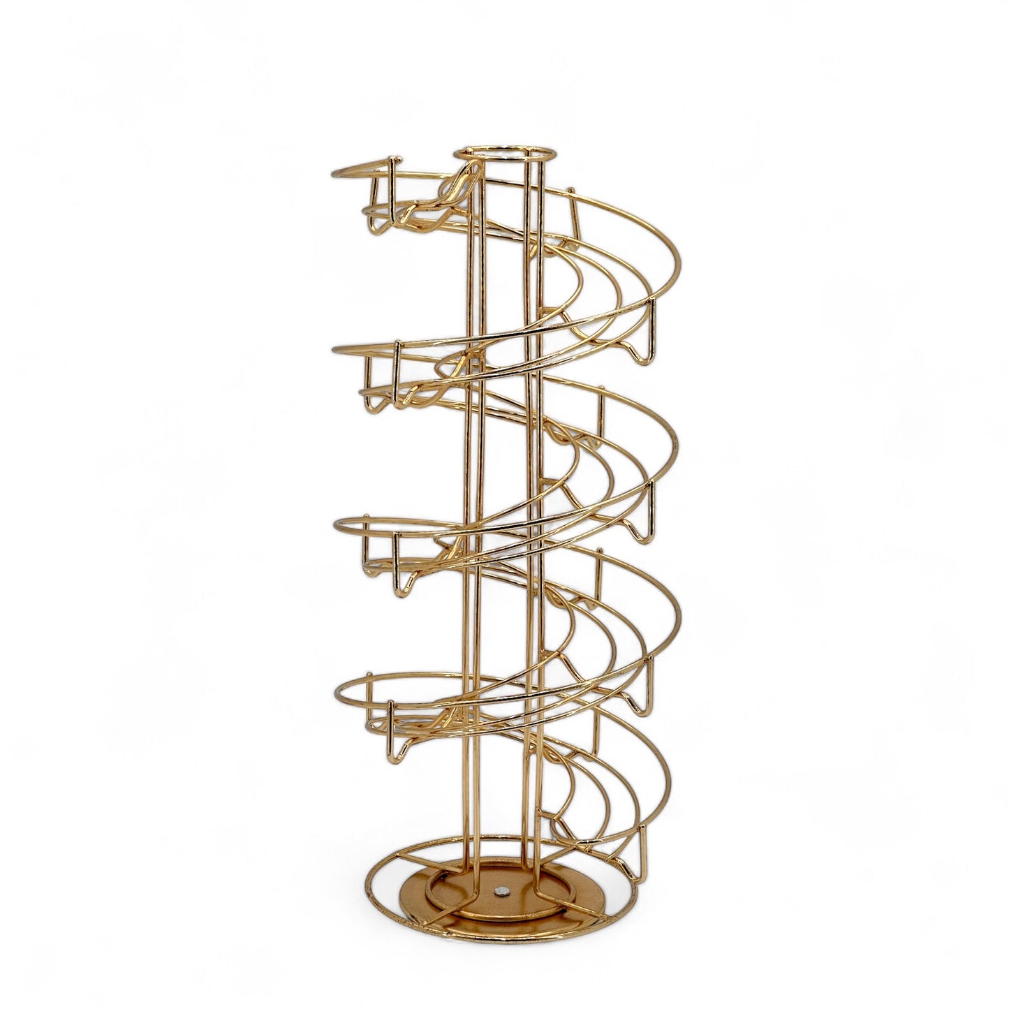 Gold-Plated Spiral Coffee Cup Holder