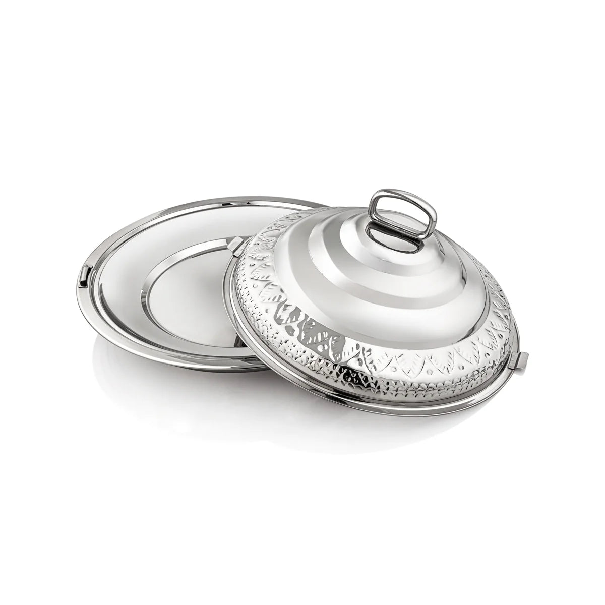 Abraj Collection Stainless Steel Hot Pot Silver - Mawaeen