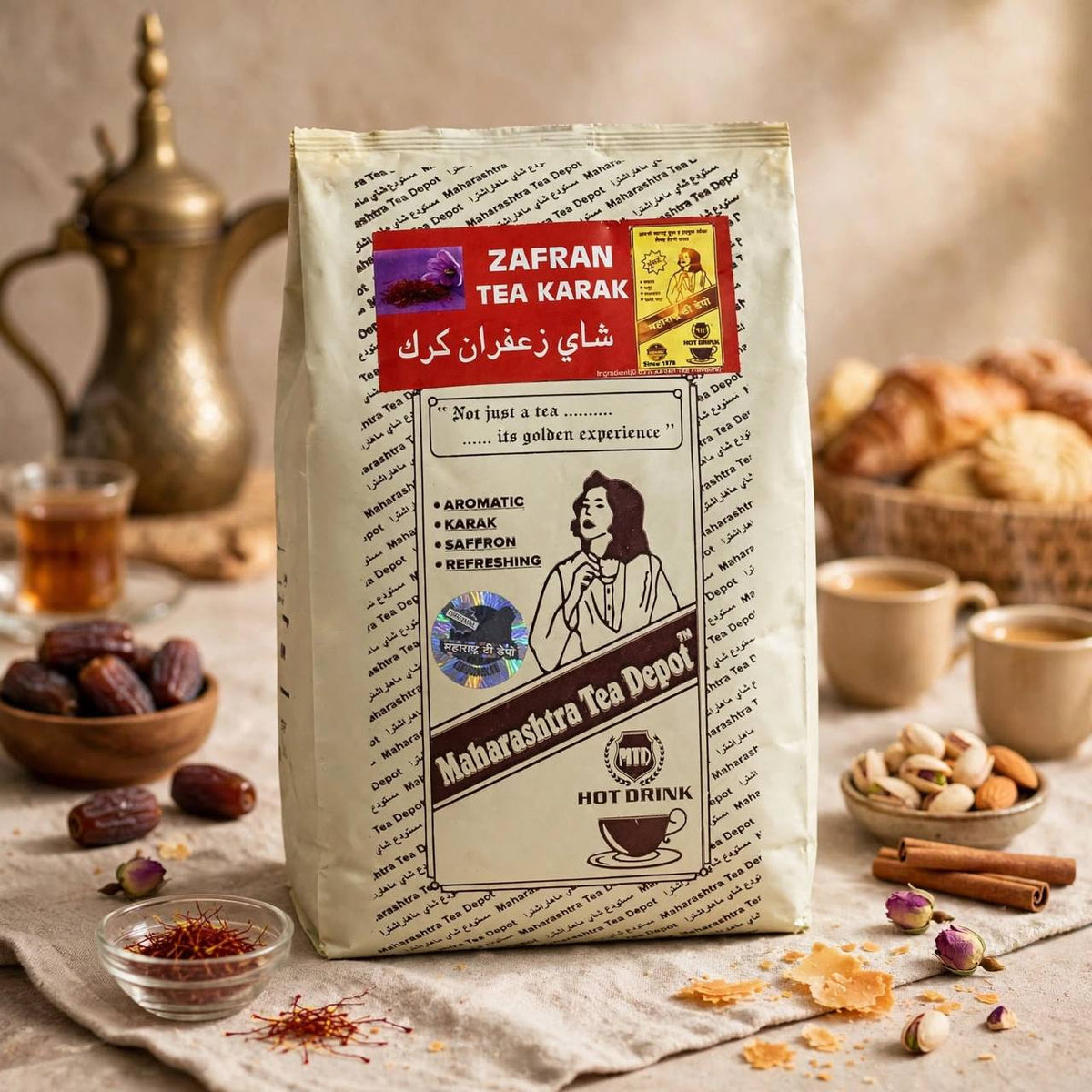 MTD Zafran Karak Tea Blend Indian Saffron Chai – 500g