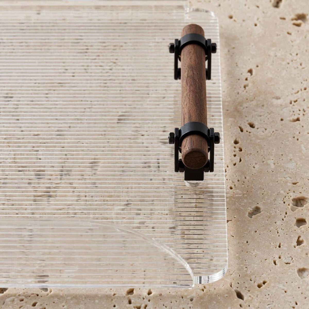 صينية مستطيلة من اللحاء الشفاف (L) h/wood-s-tr1060/cw2-l