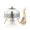 Chafing dish, silver and gold - Mawaeen