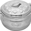 ZOLTEN STAINLESS STEEL NEW DIAMOND HOTPOT  LITERS SILVER COLOUR - Mawaeen