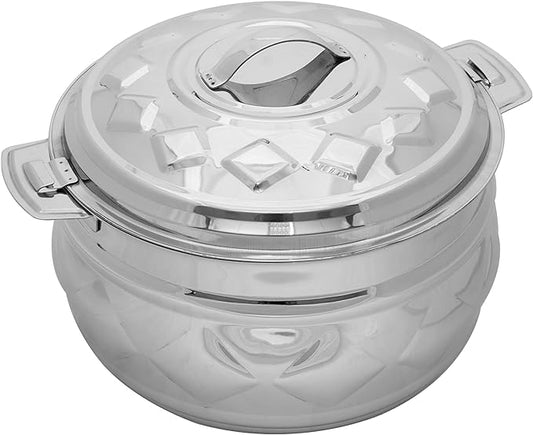 ZOLTEN STAINLESS STEEL NEW DIAMOND HOTPOT  LITERS SILVER COLOUR