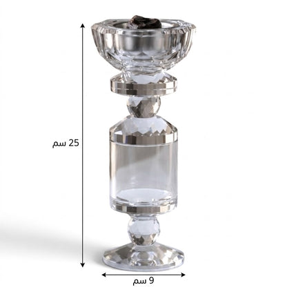 Luxury All-Glass Crystal Incense Burner – (L)