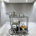 Silver and Gold Serving Trolley