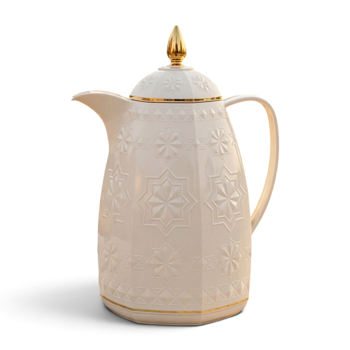 Rose 1.0L Royal Arabic Coffee Thermal Flask – Ivory & Gold