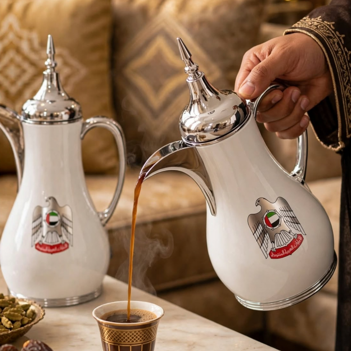 طقم قوارير بشعار الإمارات العربية المتحدة nadt-ae-whs