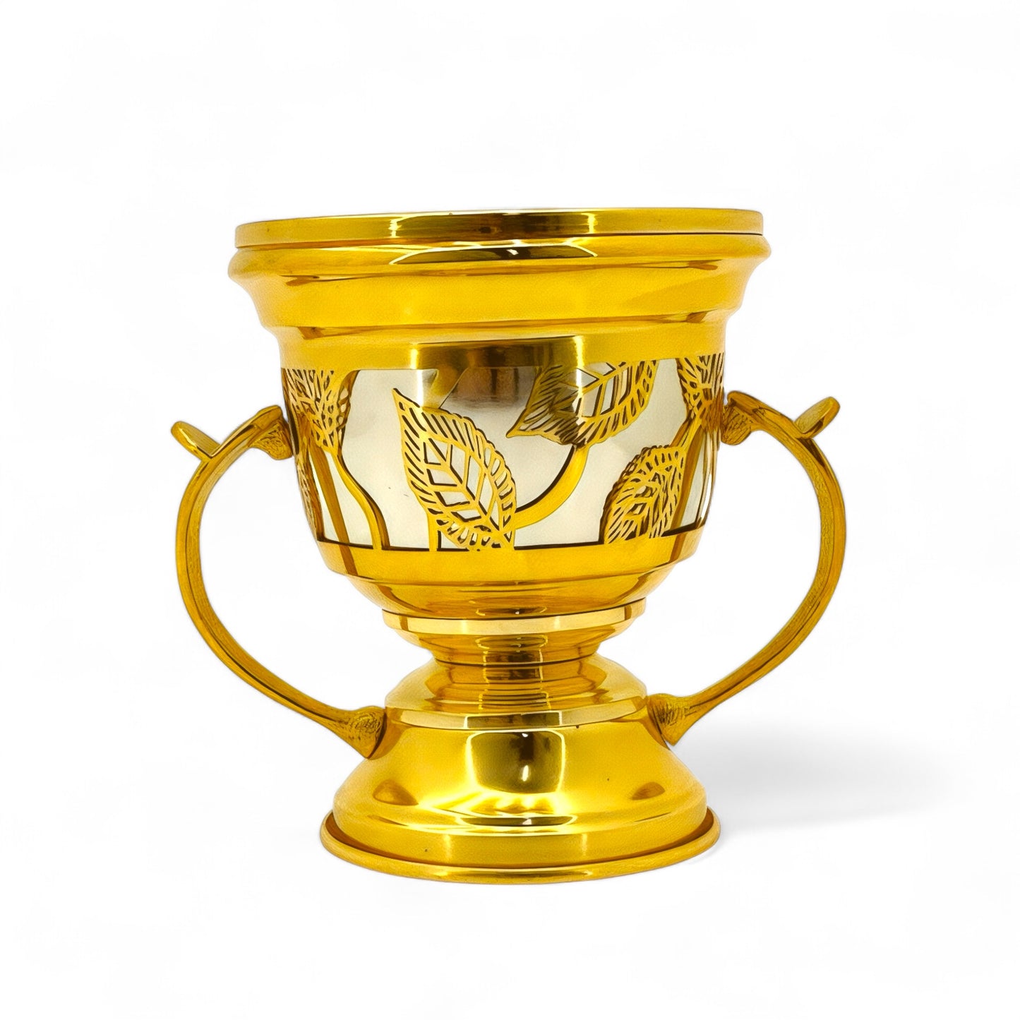 Radiant Gold Leaf Incense Burner