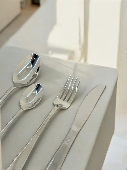 26-Piece Stainless Steel Cutlery Set with Caddy