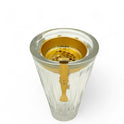 Set of Elegant Glass Incense Burners with Gold Accents - Mawaeen
