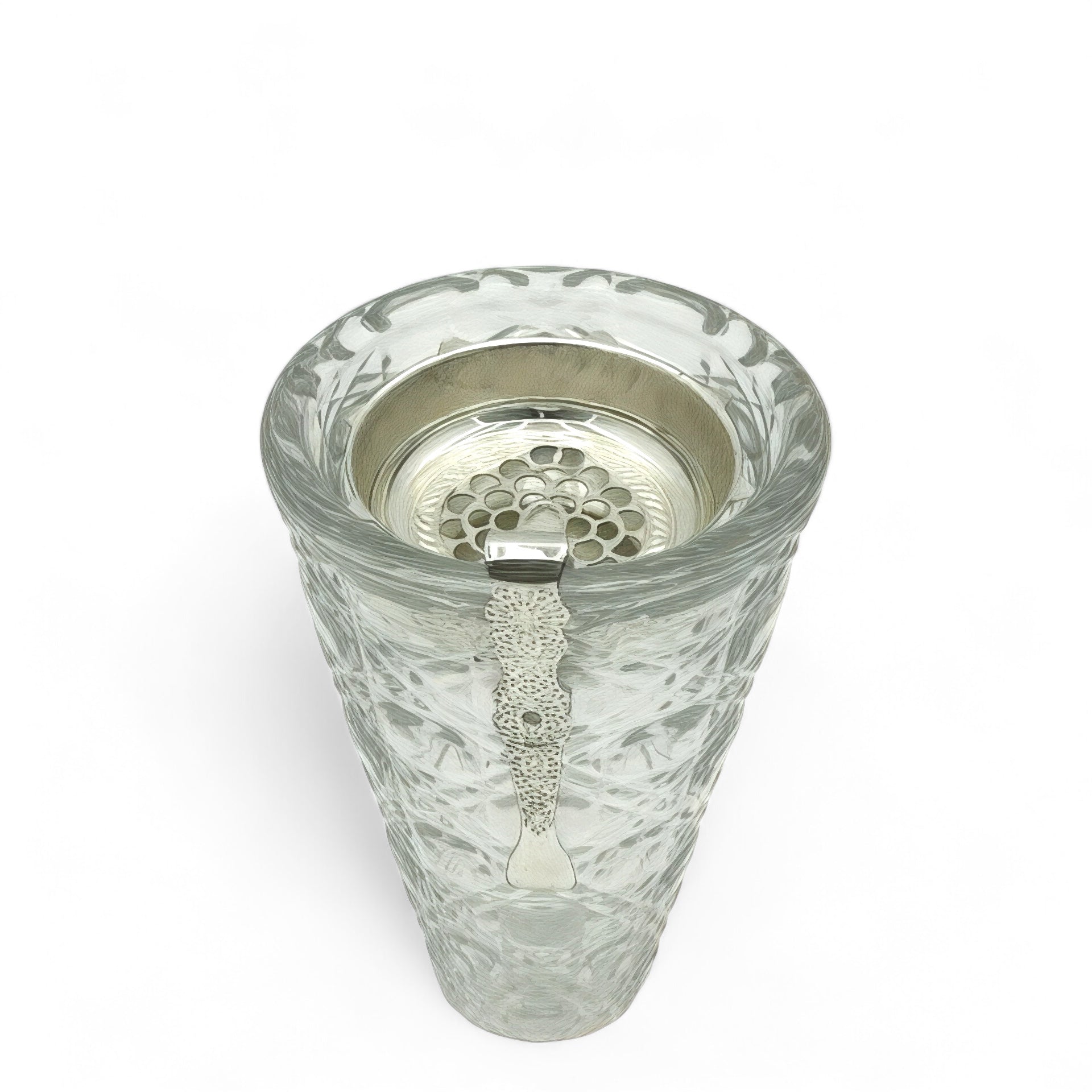 Set of Elegant Glass Incense Burners with Gold Accents - Mawaeen