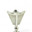 Elegant Silver Floral Burner - Mawaeen