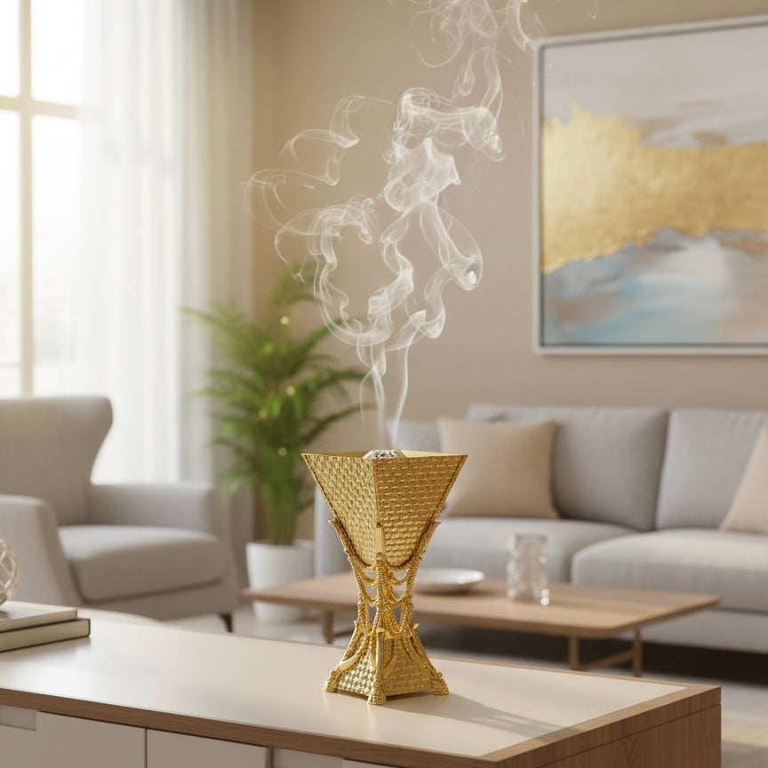 Golden Small Incense Burner – (S)