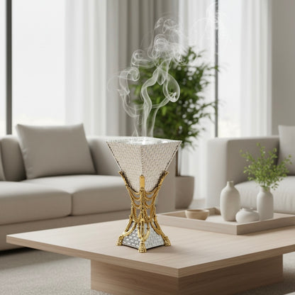 Silver & Gold Medium Incense Burner – (M)