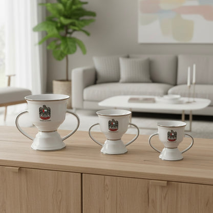 UAE Emblem Small Incense Burner – Silver Details (S)