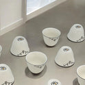 12-Piece Elegant Cawa Cup Set for Serving Arabic Coffee