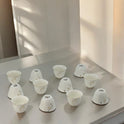 12-Piece Elegant Floral Cawa Cup Set for Serving Arabic Coffee