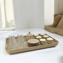 20-Piece Elegant Arabic Coffee & Tea Serving Set with Gold Accents
