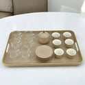 20-Piece Elegant Arabic Coffee & Tea Serving Set with Gold Accents
