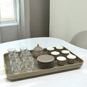 20-Piece Elegant Arabic Coffee & Tea Serving Set with Gold Accents
