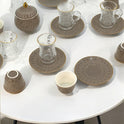 20-Piece Elegant Arabic Coffee & Tea Serving Set with Gold Accents