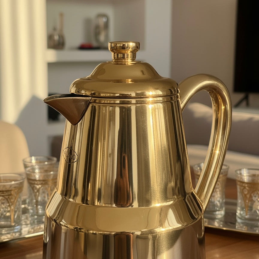 Pilsco Premium Thermal Flask – (Gold, 0.35L)