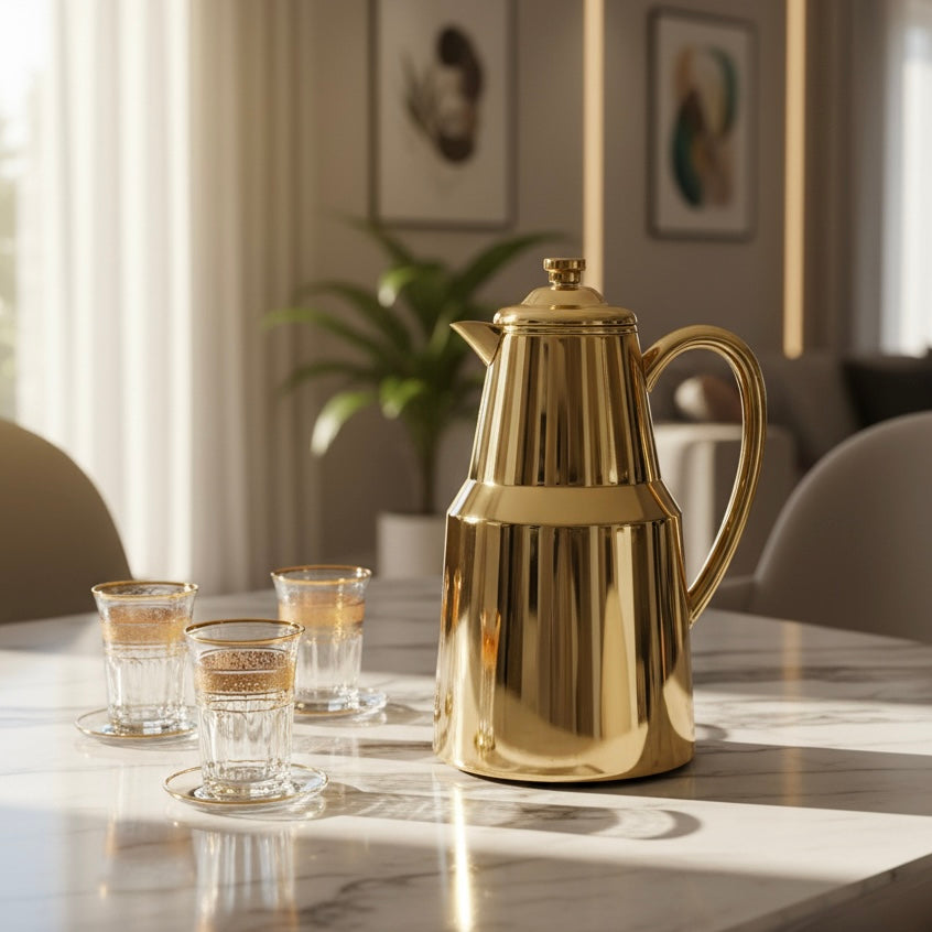 Pilsco Premium Thermal Flask – (Gold, 1.3L)