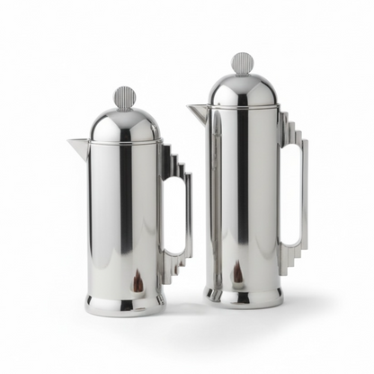 Al Marjan Dallah Set – 0.7L & 1L - Silver Chrome - Mawaeen