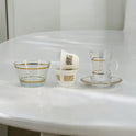 19-Piece Elegant Arabic Coffee & Tea Serving Set with Gold Accents
