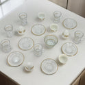 19-Piece Elegant Arabic Coffee & Tea Serving Set with Gold Accents