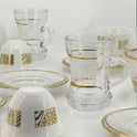 19-Piece Elegant Arabic Coffee & Tea Serving Set with Gold Accents