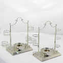 Elegant Arabian Coffee Serving Set - Silver