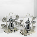 Elegant Arabian Coffee Serving Set - Silver
