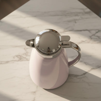 Emsa Premium pastel rose & silver Thermal Coffee Flask – 1L