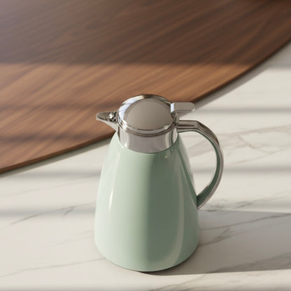 Emsa Premium pastel Green & silver Thermal Coffee Flask – 1L