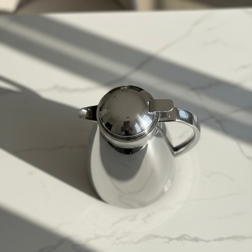 Emsa Premium pastel Silver Thermal Coffee Flask – 1L