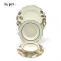 Luxurious ceramic set decorated with elegant paper patterns