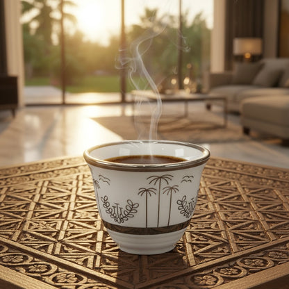 Cawa Arabic Coffee Cups Set S/Line – 12 Pieces (80cc)